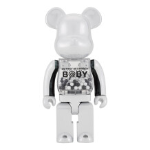 Bearbrick: My First Baby (400%) (White/Black)(Replica), (44451)