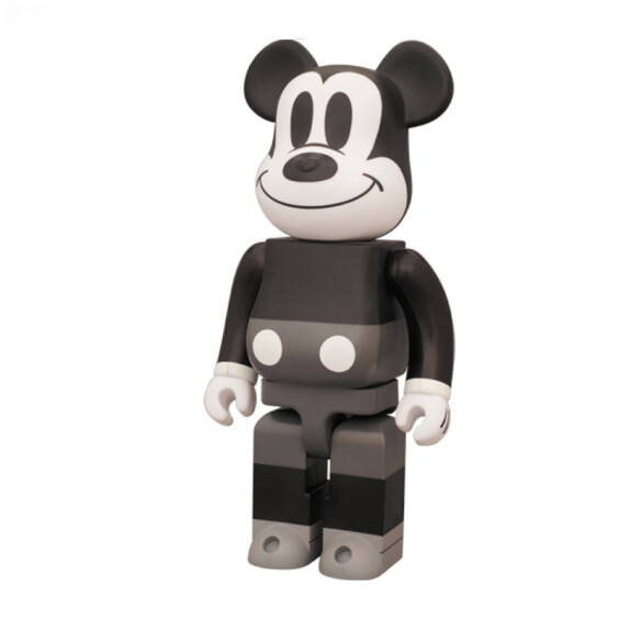 Bearbrick: Mickey Mouse Grey Gold 400% (replica), (44270)
