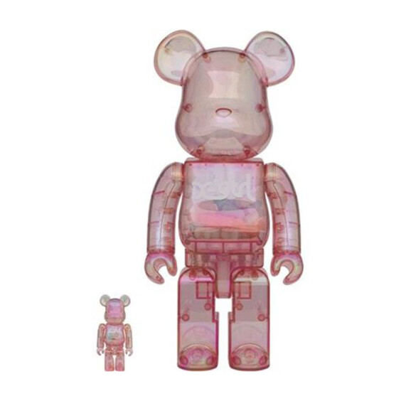 Bearbrick: X-girl Pink 400% (replica), (44272)