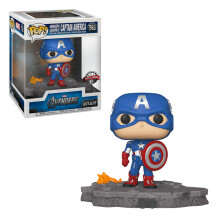Фигурка Funko POP! Deluxe: Marvel: Avengers: Avengers Assemble: Captain America (Special Edition), (45076)