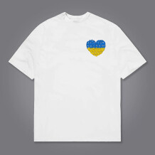 Футболка Creative Depo: «Українське серце» (M) (біла), (981287)