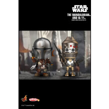 Коллекционные фигуры Hot Toys: Star Wars Mandalorian and IG-11 Bobble-Head, (82718)