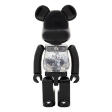 Bearbrick: My First Baby (400%) (Black/Silver) , (44126)
