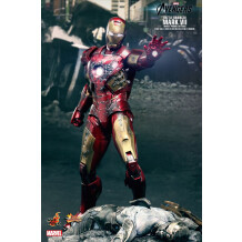Колекційна фігура Hot Toys: Iron Man Mark VII (Battle Damaged Ver.), (85096)
