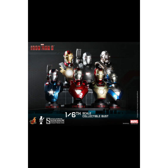 Набор коллекционных бюстов Hot Toys: Iron Man 8 pcs, (85539)
